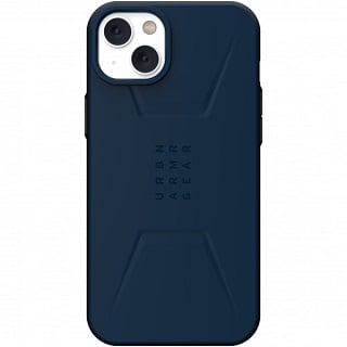 Противоударная пластиковая накладка UAG Civilian MagSafe для iPhone 14 Plus синяя