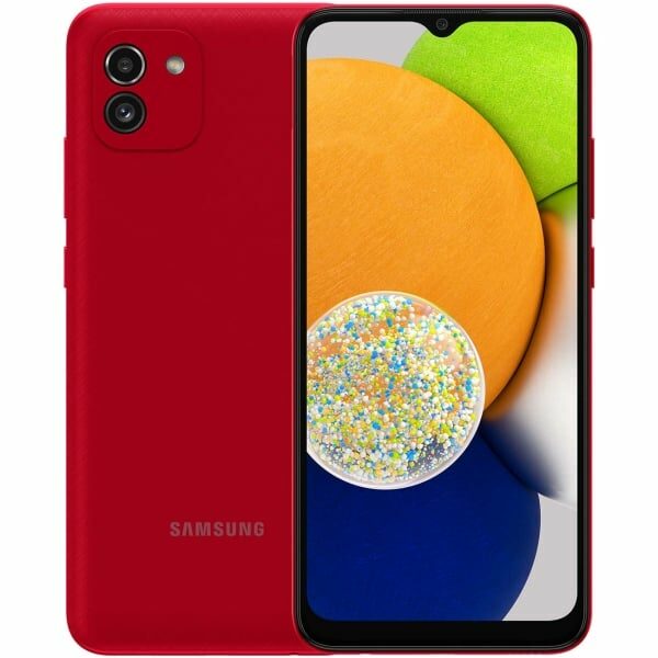 Мобильный телефон Samsung Galaxy A03 4/64GB red (красный)