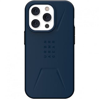 Противоударная пластиковая накладка UAG Civilian MagSafe для iPhone 14 Pro синий