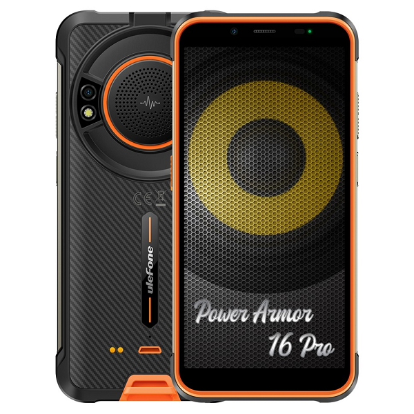 Мобильный телефон Ulefone Power Armor 16 Pro 4/64Gb orange (оранжевый)