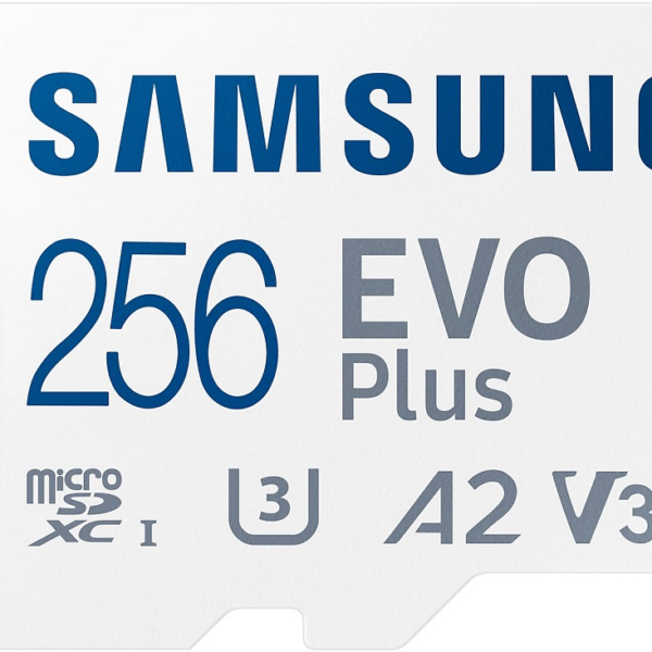 Карта памяти MicroSDXC Samsung EVO V6 256Gb Class10 с адаптером Белая (MB-MC256KA/CN)