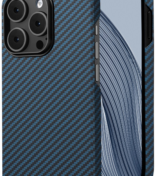 Чехол-накладка Pitaka MagEZ Case 3 iPhone 14 Pro 6.1 Черно-синий