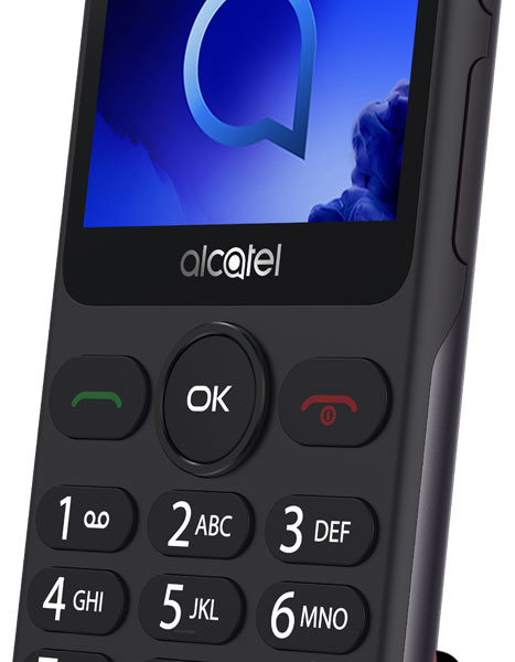 Мобильный телефон Alcatel 2019G Серый «Отличное состояние»