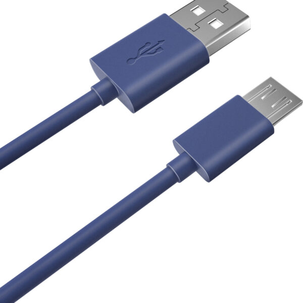 Дата-кабель Akai CE-453BL USB-microUSB 1м 1.5А Blue