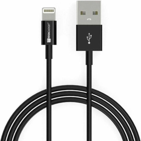 Дата-кабель MediaGadget NL-002 USB-Apple Lightning 1м Black