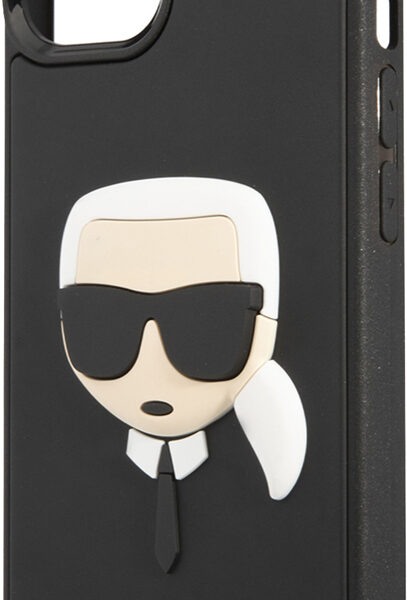 Чехол-накладка Karl Lagerfeld iPhone 14 Plus 3D Rubber Case Karl's Head  Черный KLHCP14MKH3DBK