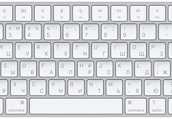 Клавиатура беспроводная Apple Magic Keyboard с Touh ID (MK293) Серебристая