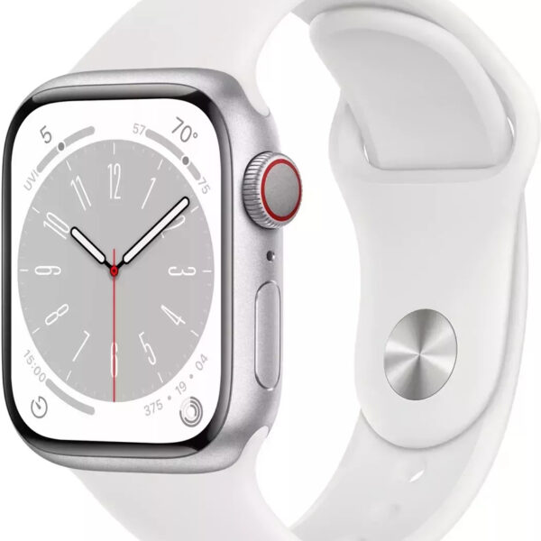 Часы Apple Watch Series 8 GPS 41мм MP6L3 корпус из алюминия серебро  + ремешок Белый