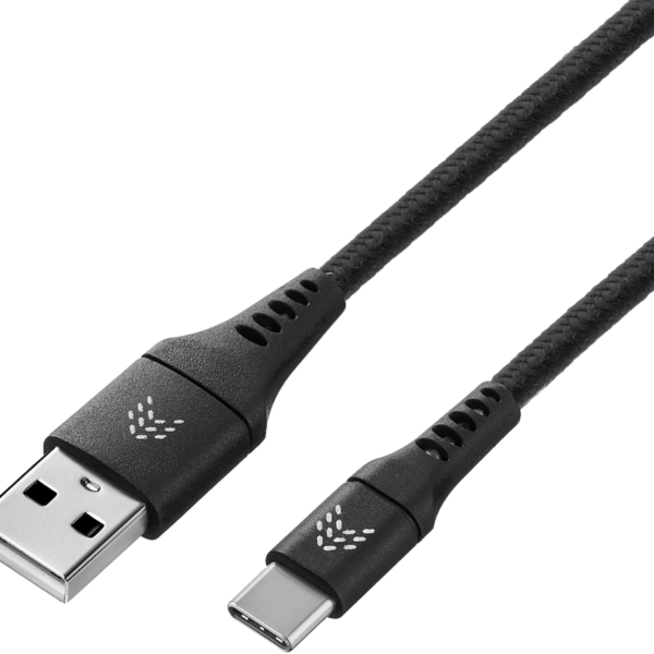 Дата-кабель Rocket Contact USB-A - USB-C 1м оплётка нейлон Черный