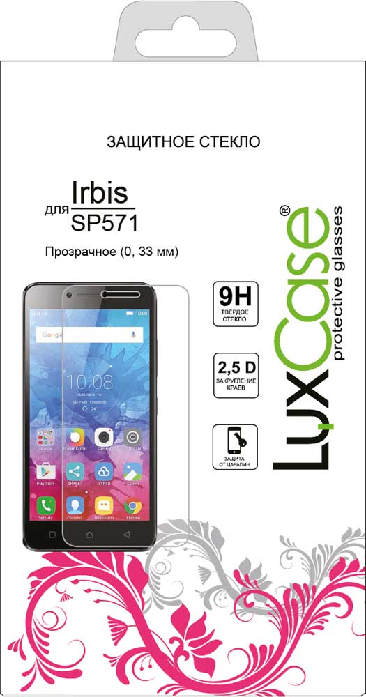 Стекло защитное LuxCase Irbis SP571 прозрачное