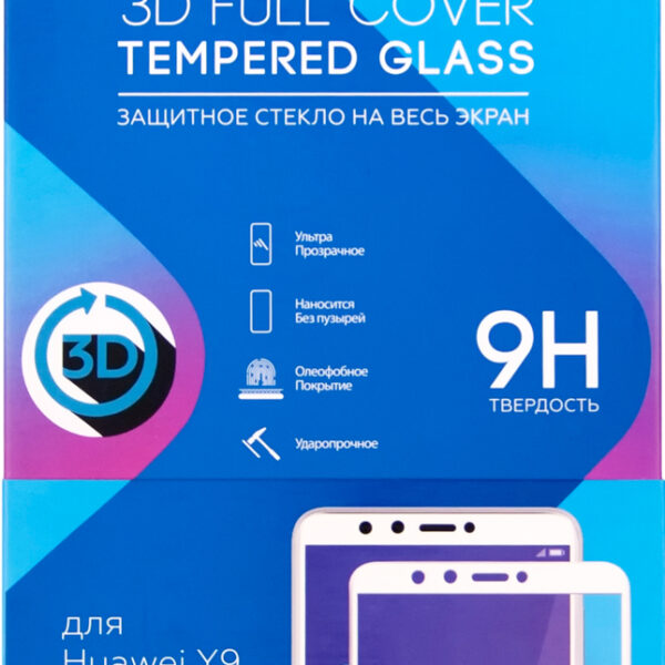 Стекло защитное RedLine Huawei Y6 2018 3D белая рамка